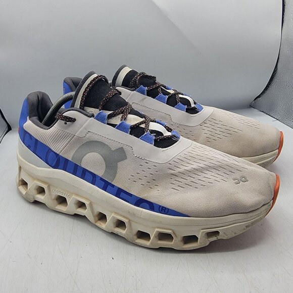On Running Cloudmonster Mens 12 Frost Cobalt Athletic Shoes Running Walking - Picture 1 of 14